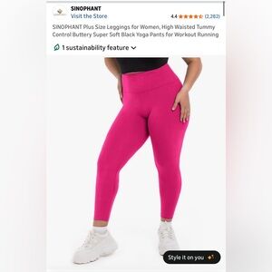 Hot Pink High-Rise Leggings